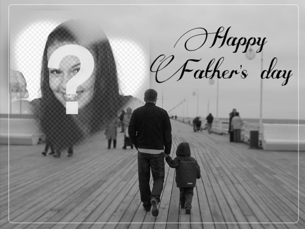 Postcard to congratulate Father's Day. ..