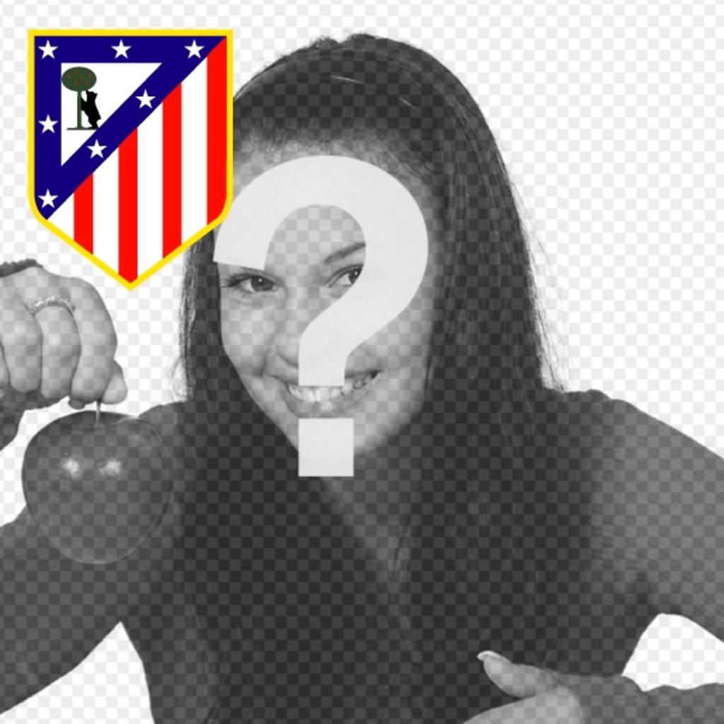 Atletico of Madrid Shield to decorate your social media network profile pictures with your football..