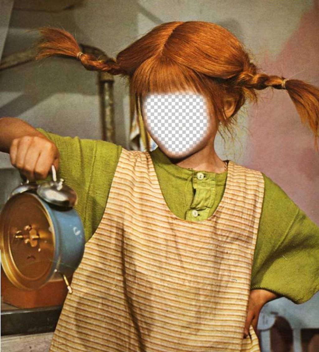 Now you can become Pippi Longstocking with this funny and editable effect ..