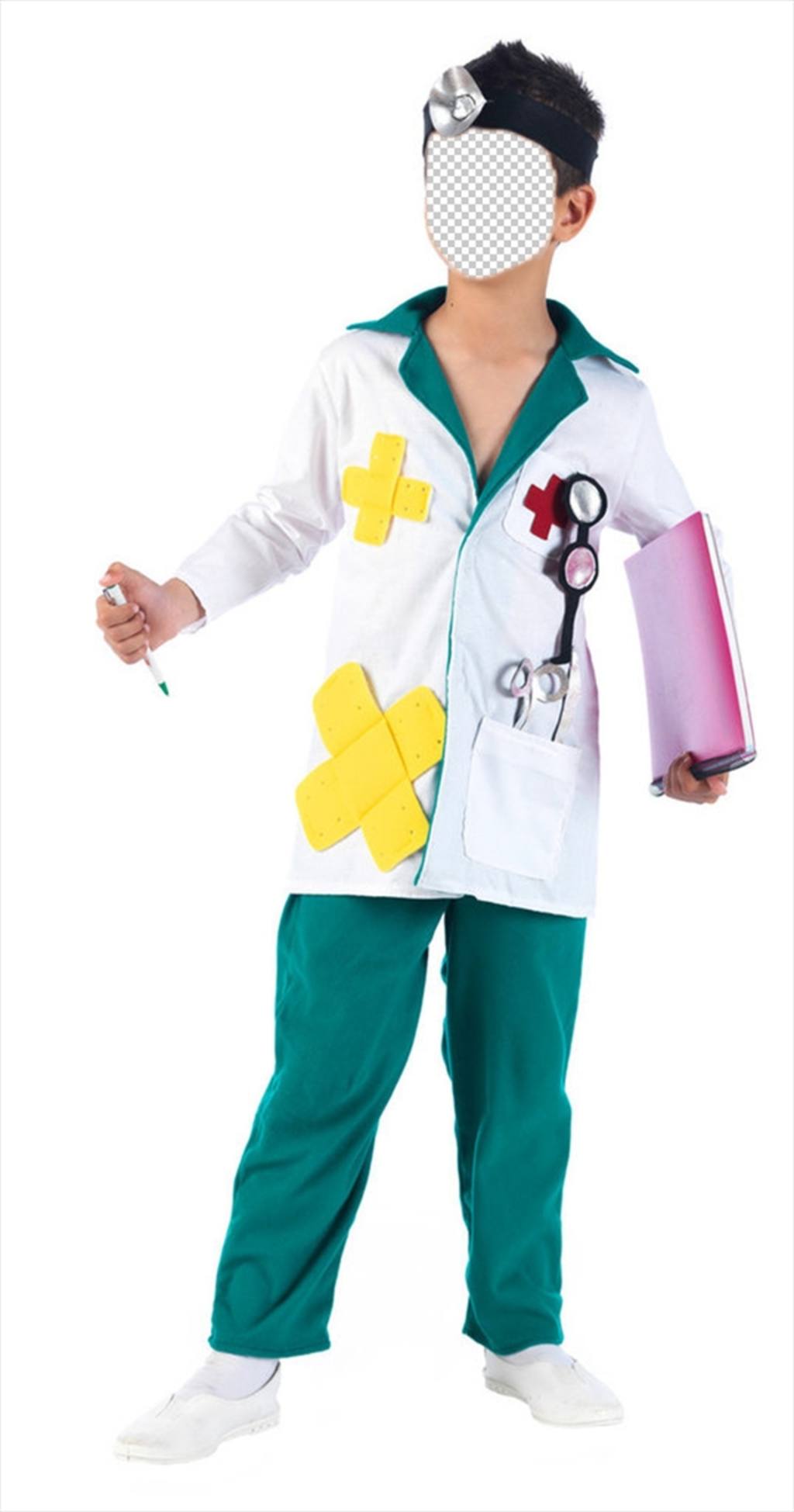 Children photomontage to wear a surgeons costume online ..