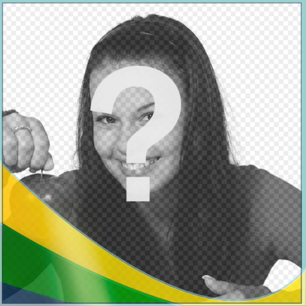 Photo effect to put colors of Brazil falg in your photo ..