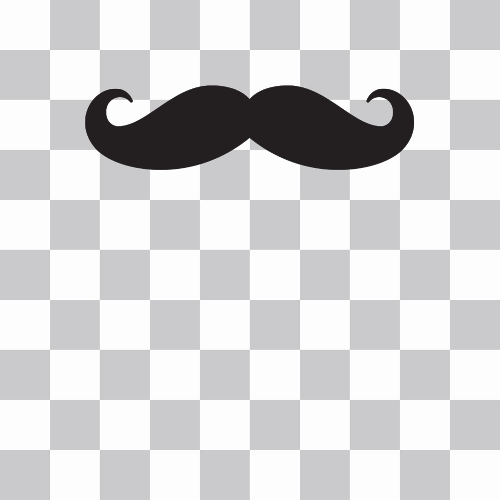 Sticker of a trendy mustache to paste in your photographs. ..