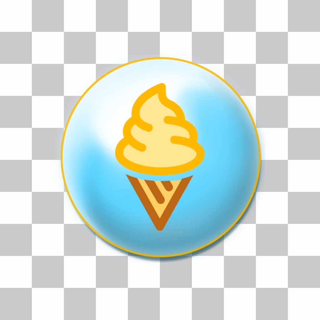 Plate with vanilla ice cream as a pin on your photos.  ..