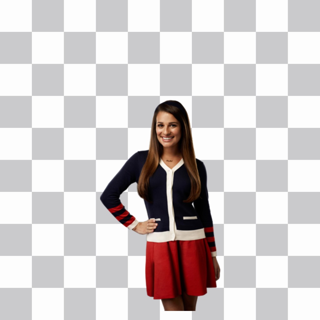 Sticker of Lea Michelle, the lead actress of Glee. ..