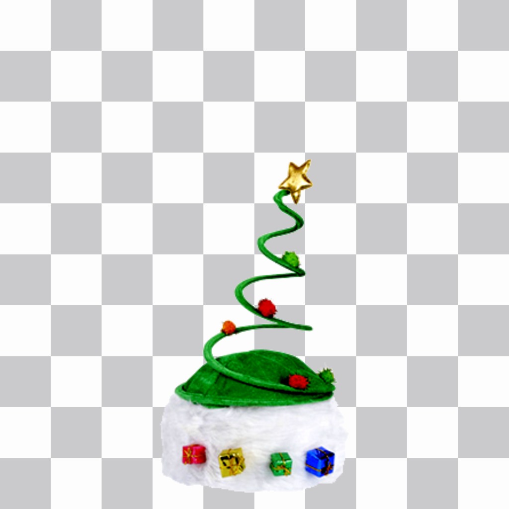 Christmas hat shaped Christmas tree to strike up your friends. ..