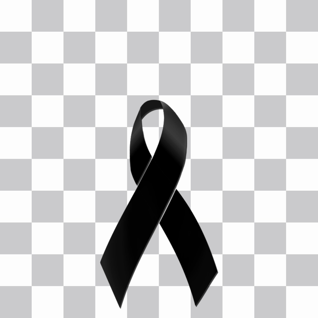 Put a black ribbon on your photos online