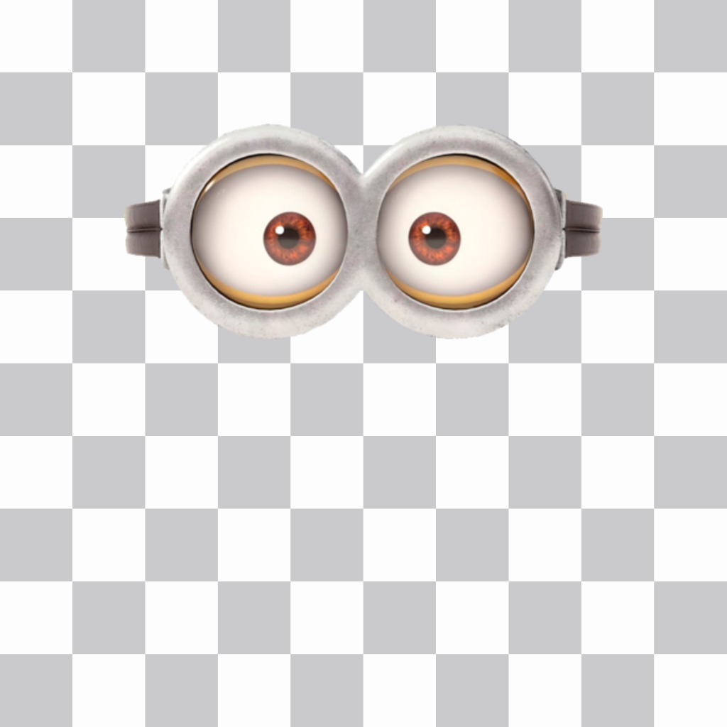 Sticker with the glasses of a minion ..