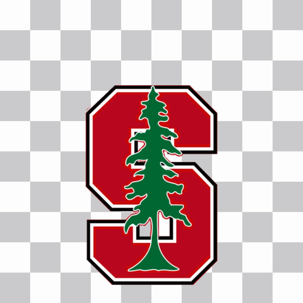 Logo Sticker of the Stanford University to insert into your photos in online..