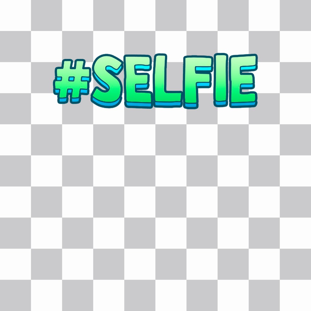 Online #selfie Sticker to put on your pictures. ..
