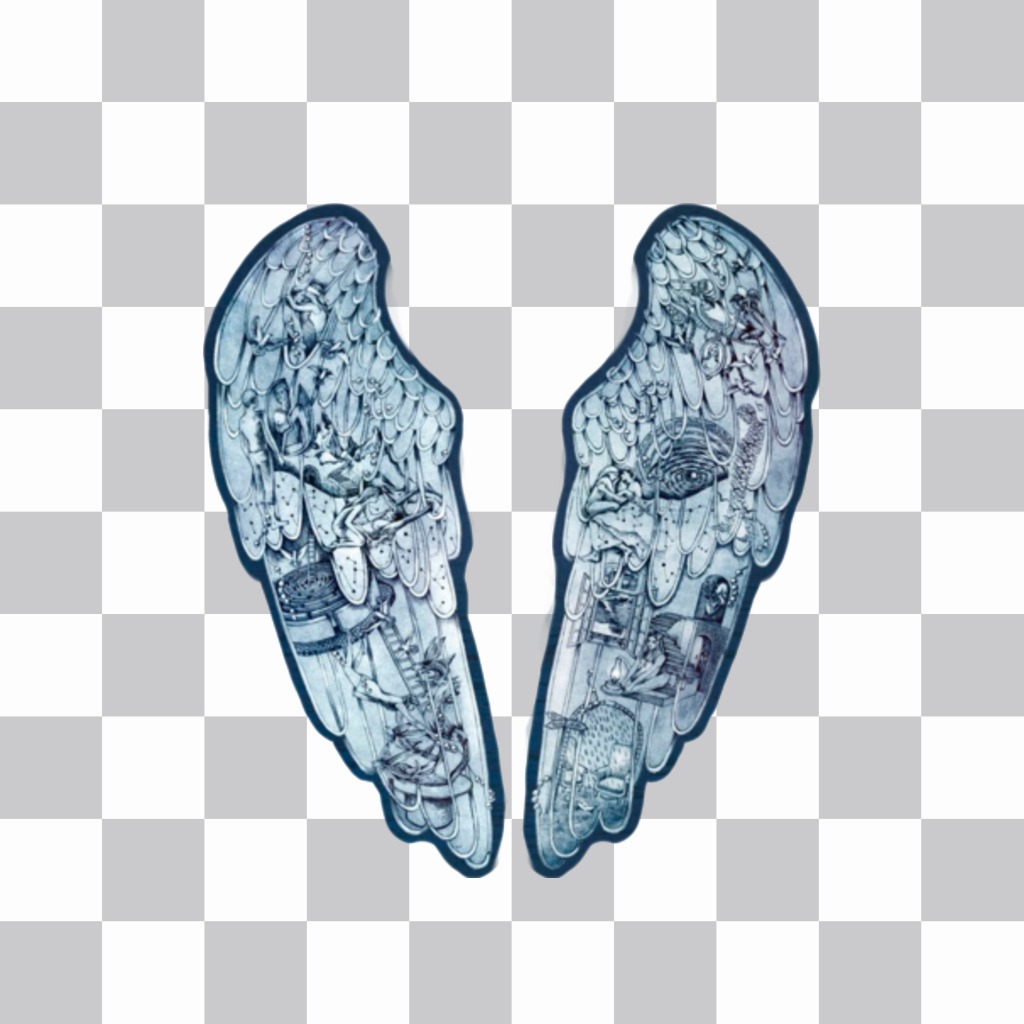 Put this wings sticker to your photos. ..
