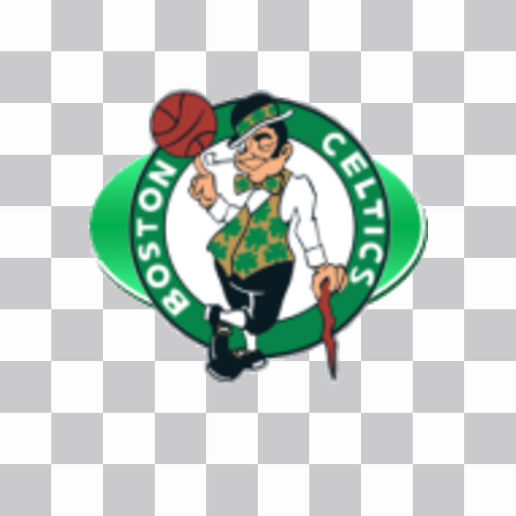 Sticker logo of the Boston Celtics. ..