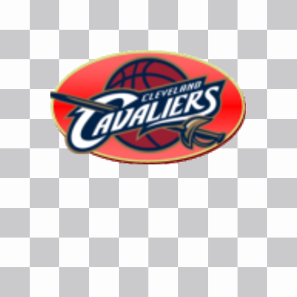 Sticker with the logo of the Cleveland Cavaliers. ..