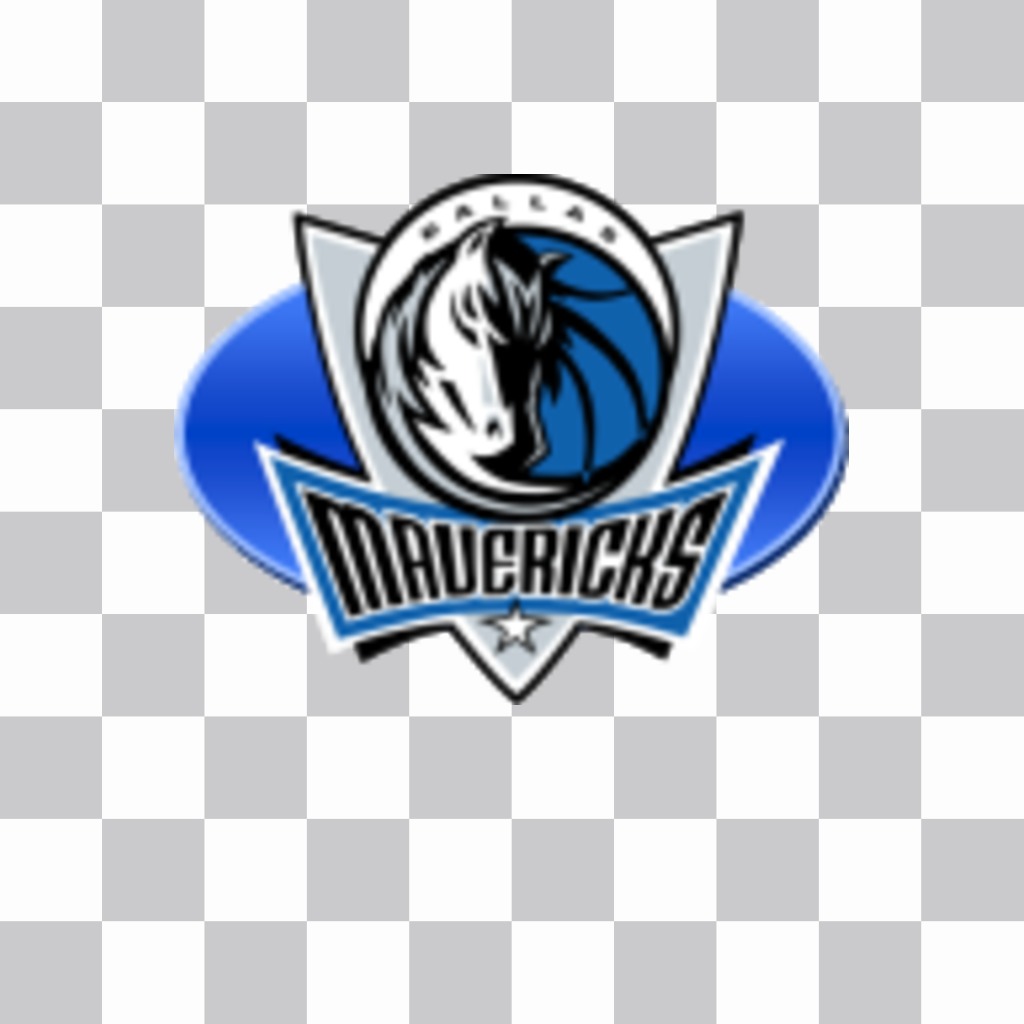 Basketball sticker with the logo of the Dallas Mavericks. ..