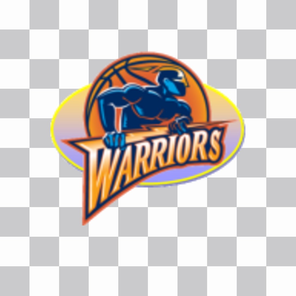 Sticker with the logo of the Golden State Warriors. ..