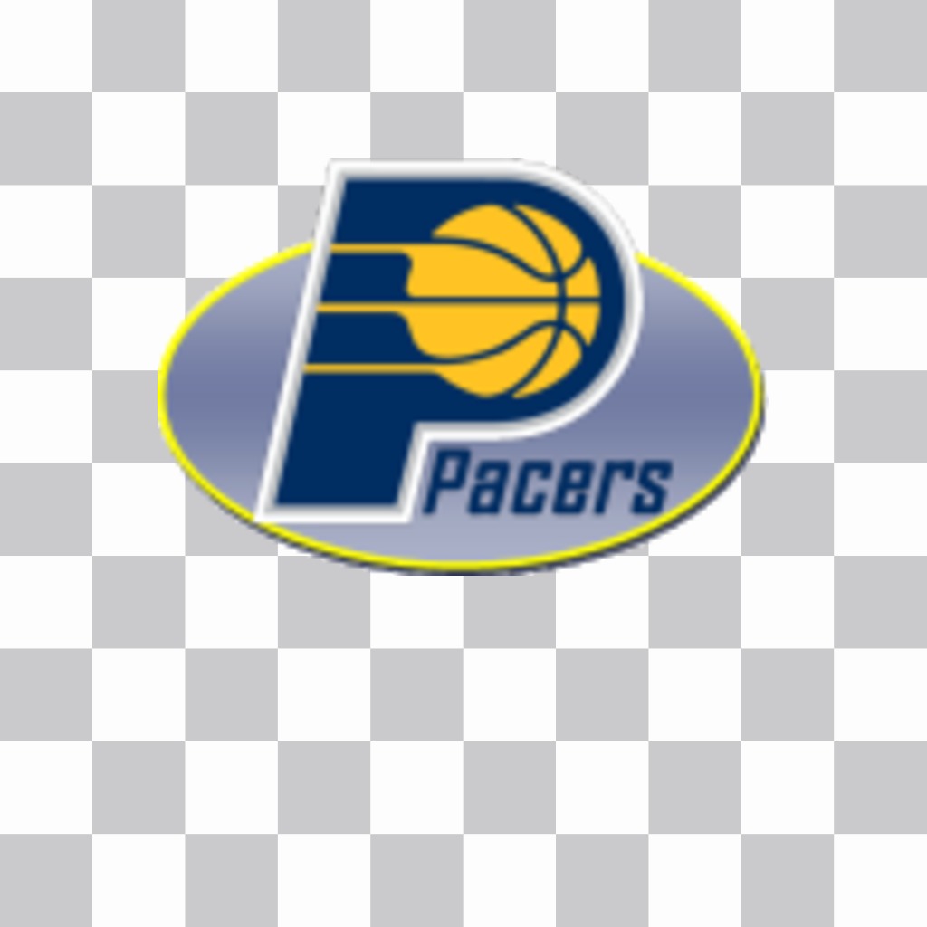 Sticker with the logo of the Indiana Pacers. ..