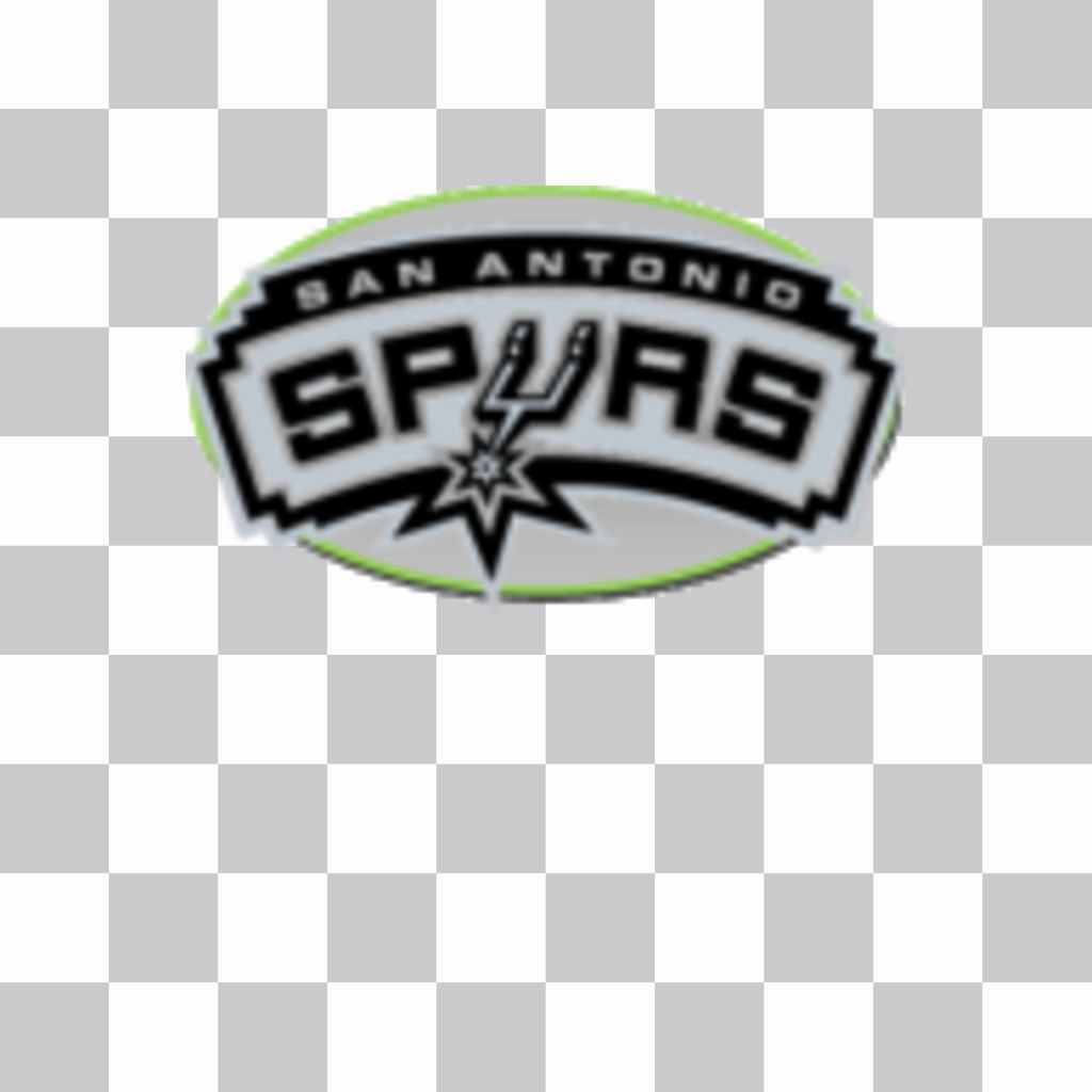 Sticker with the logo of the San Antonio Spurs. ..