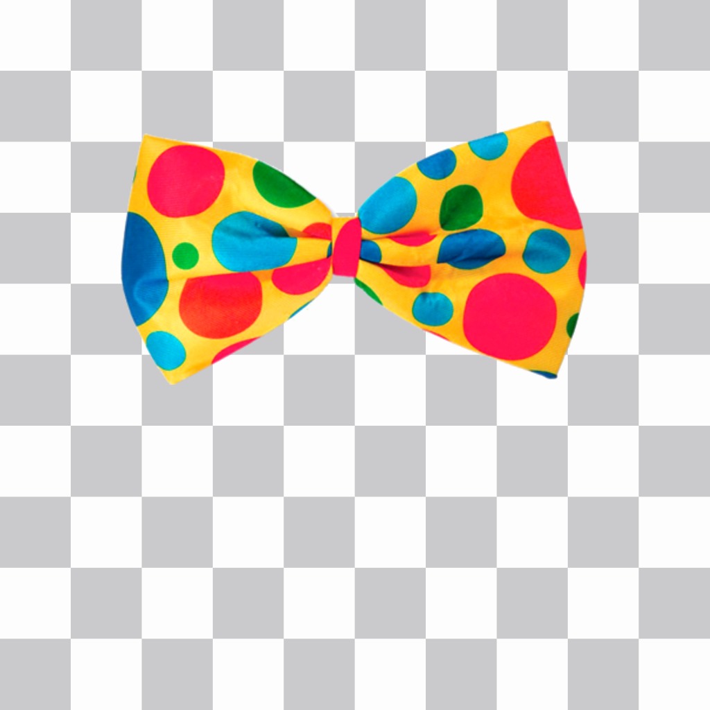 Colorful sticker of a bow tie ..