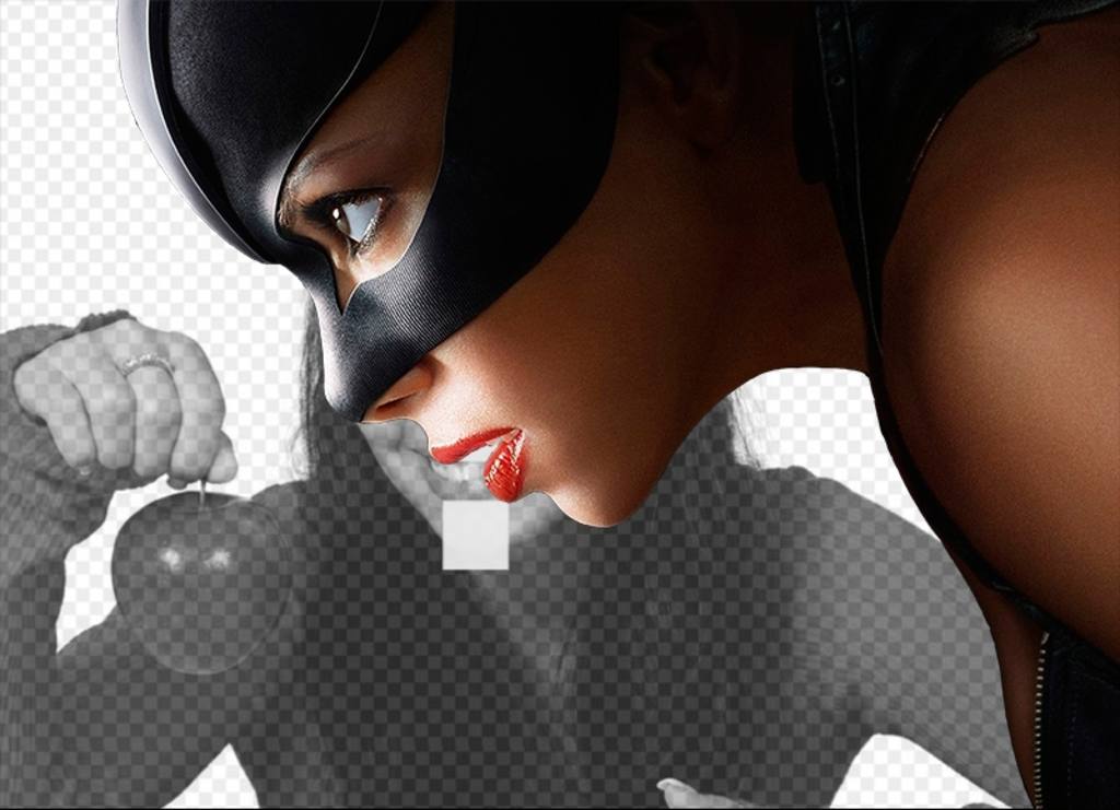Catwoman photomontage to put a picture next to it. ..