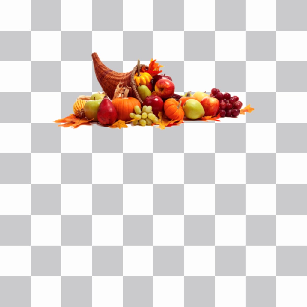 Sticker of a cornucopia ..