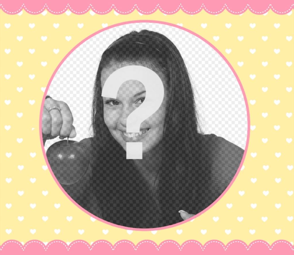 Pastel color photo frame ..