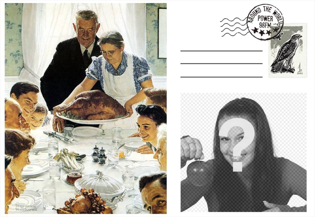 Rockwell's Thanksgiving Day Postcard ..