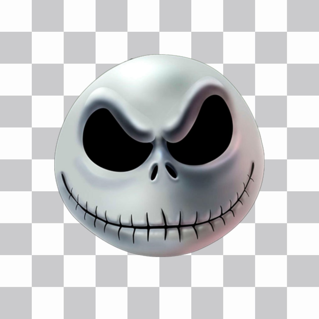 Sticker with the head of Jack Skellington's head ..