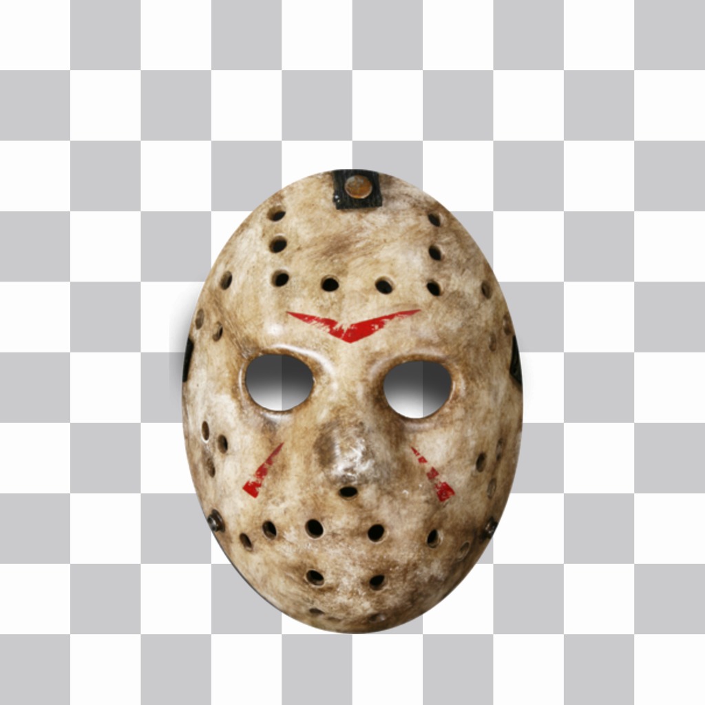 Sticker of Jason's mask for your photo ..