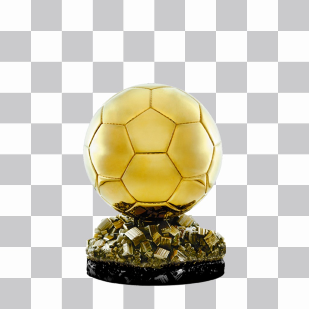Sticker of the Ballon d'Or for your photo ..