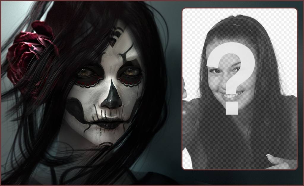 Photomontage to put your picture next to a girl with makeup ..