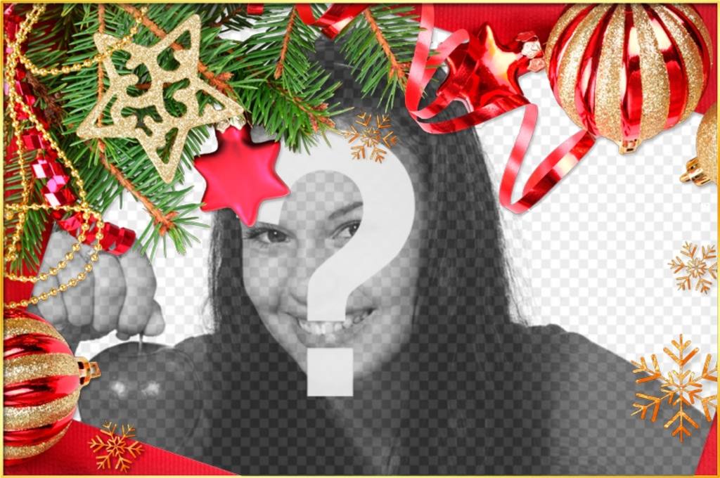 Photo frame to give a Christmas touch to your pictures for free ..