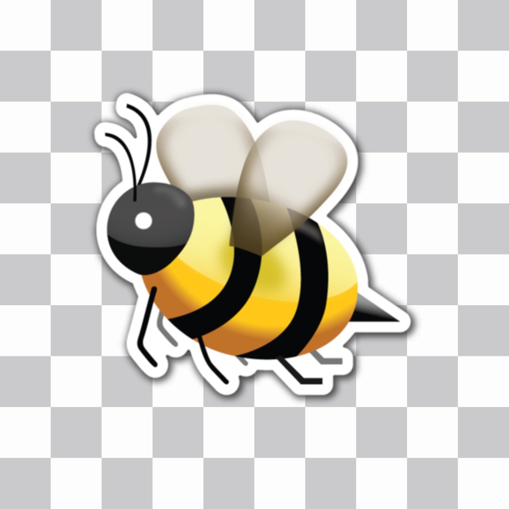 Emoji a bee sting as the online sticker that you can insert into your..