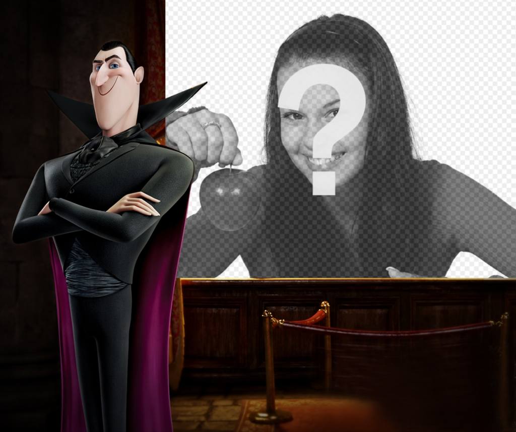 Photo effect of Dracula of Hotel Transylvania to upload your photo. ..