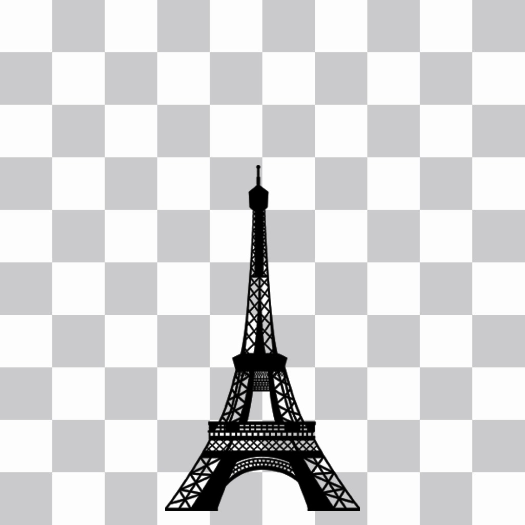 Eiffel Tower sticker to put on your profile picture with our online editor.  ..