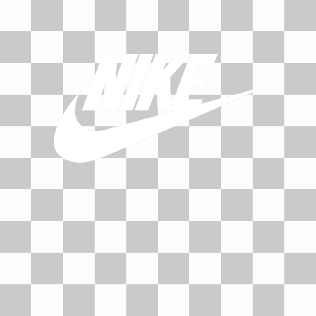 Sticker of the Nike logo to put on your pictures ..