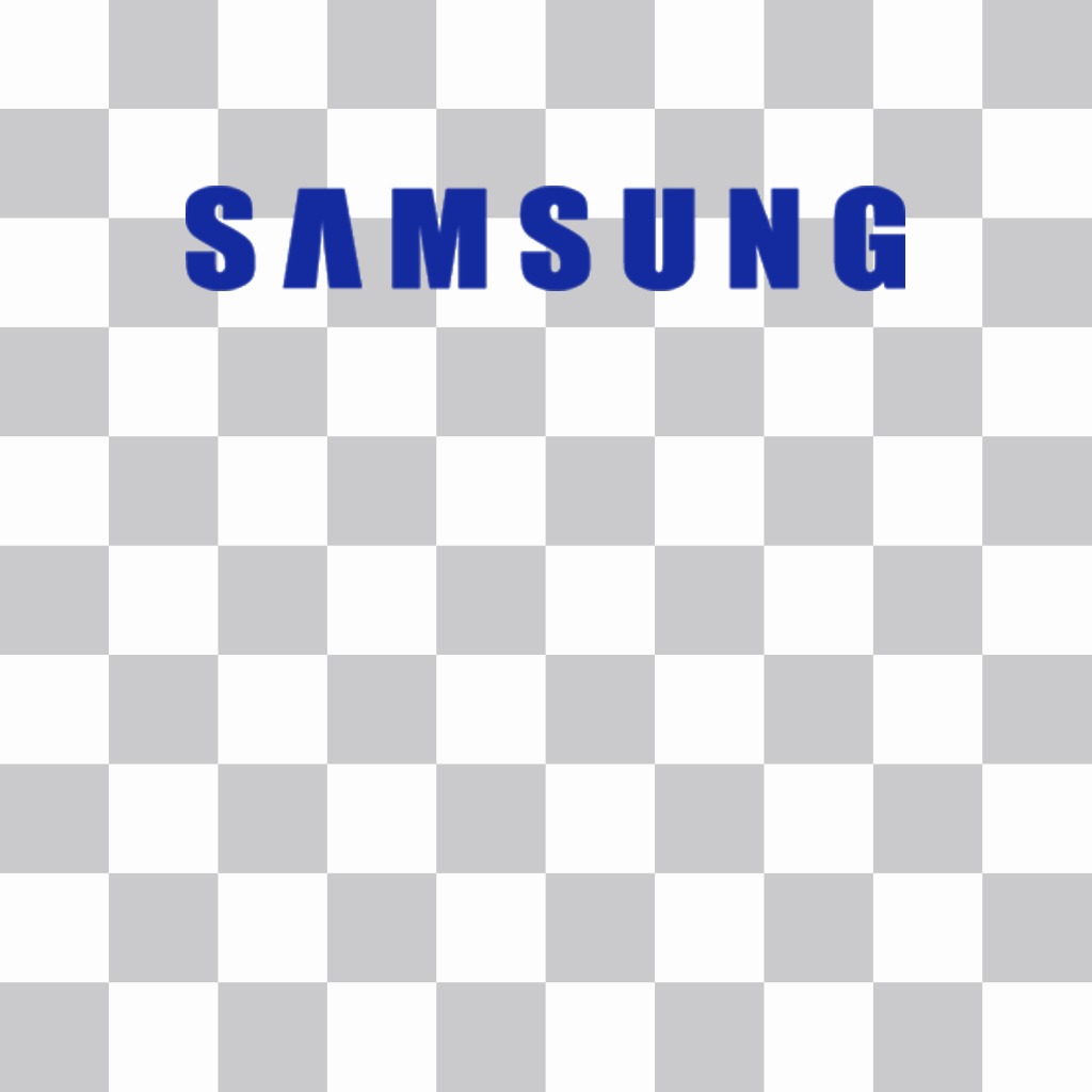 Sticker of SAMSUNG brand logo for your photos ..