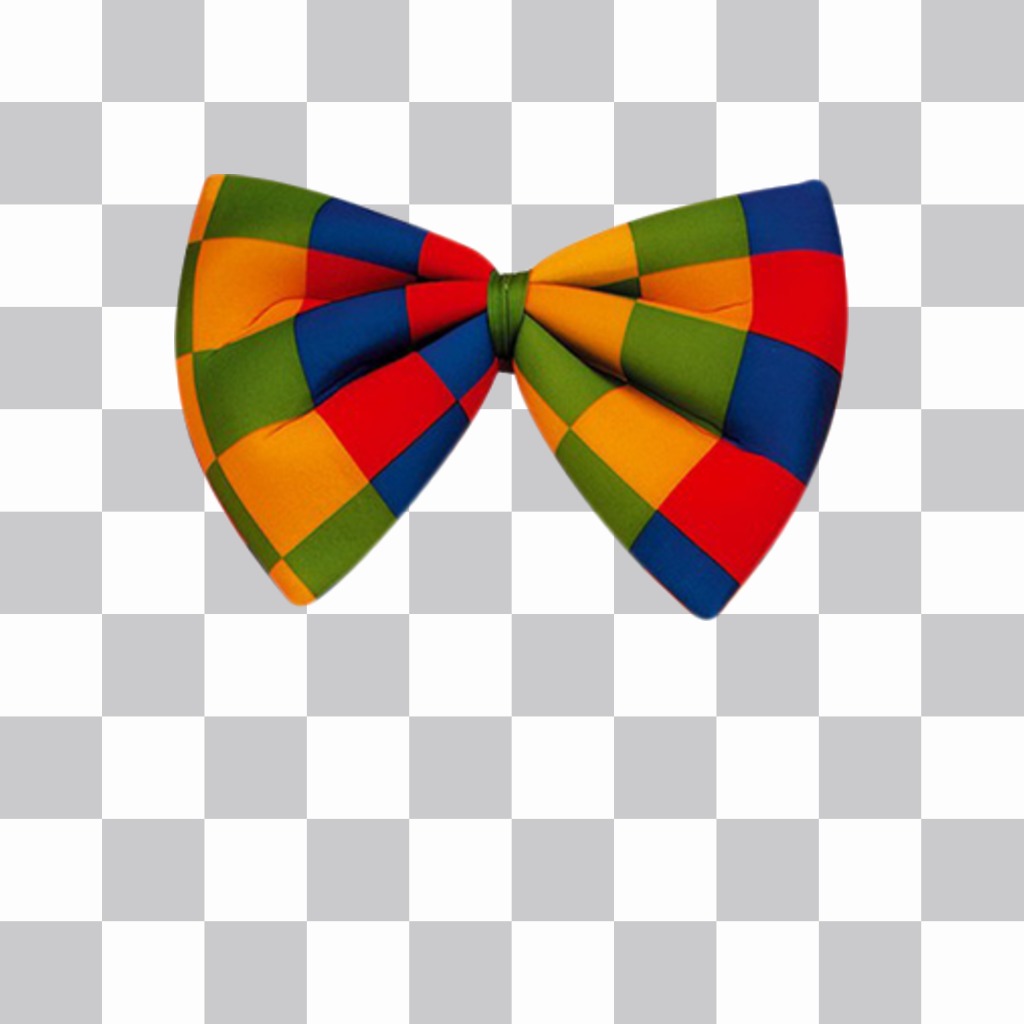 Sticker of a big Clown tie for your photos ..
