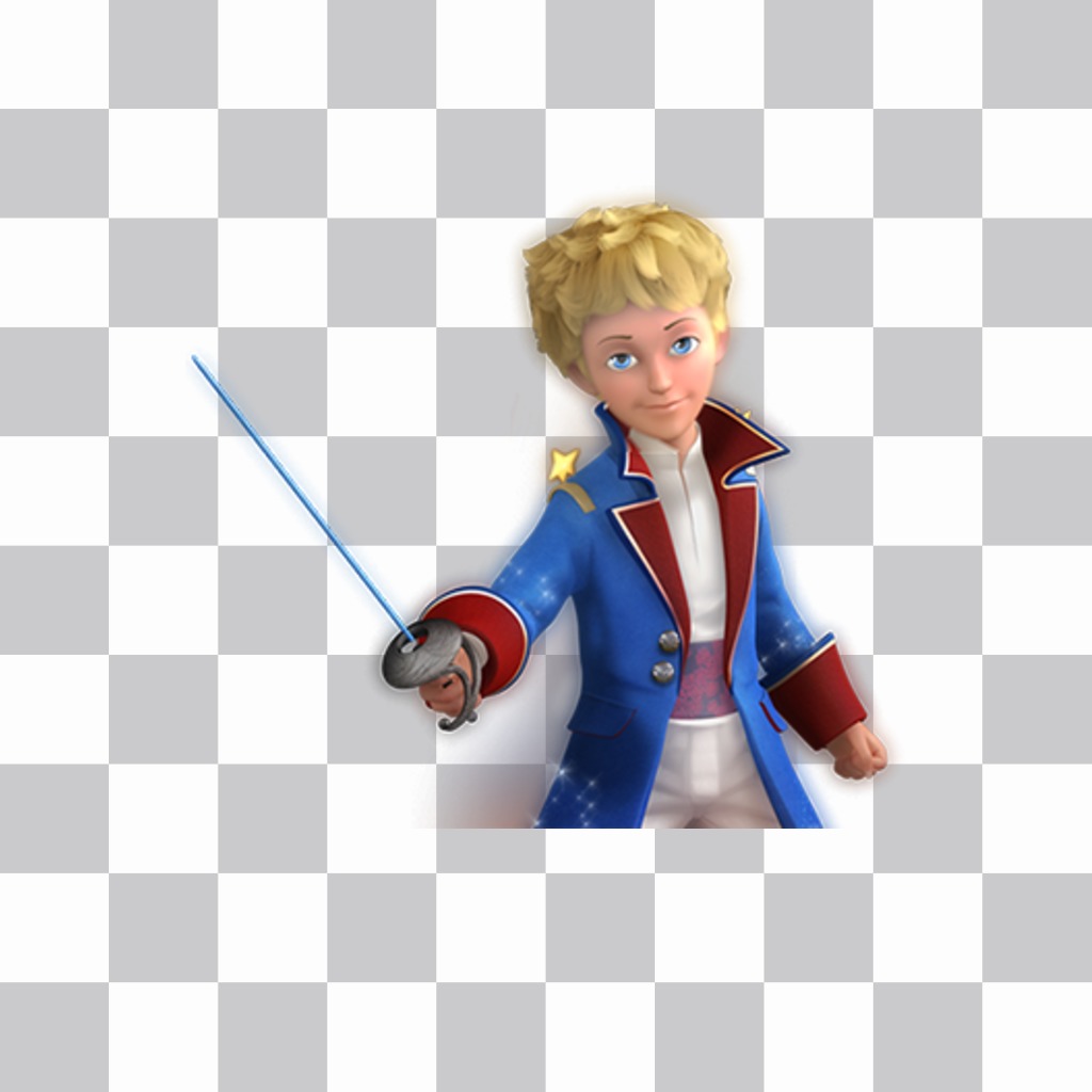 Sticker  of The Little Prince character to put on your photos ..