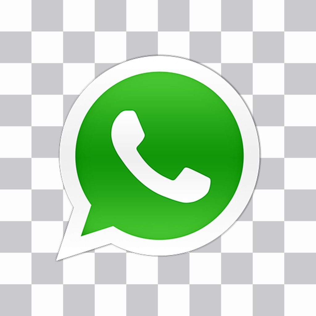  WhatsApp  logo  sticker  to put on your pictures
