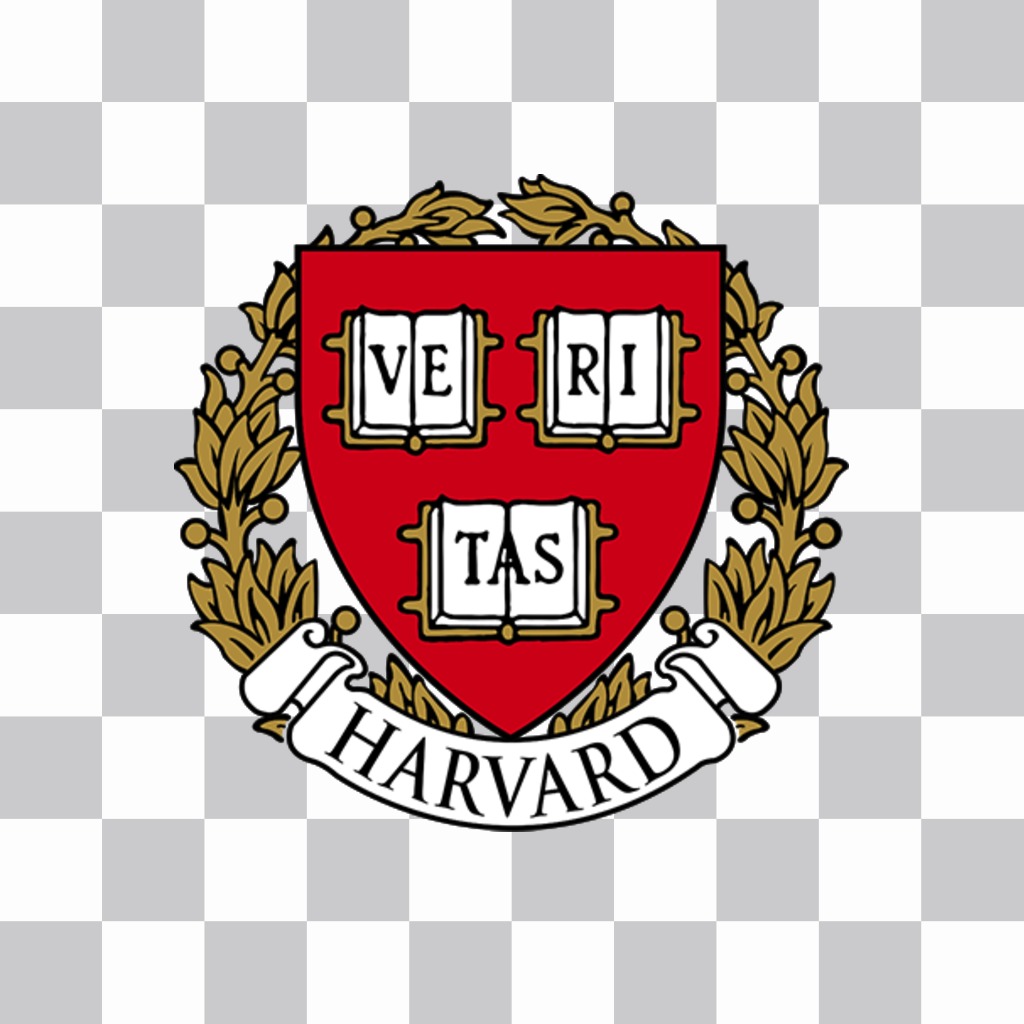 Shield of Harvard University to put on your photos ..