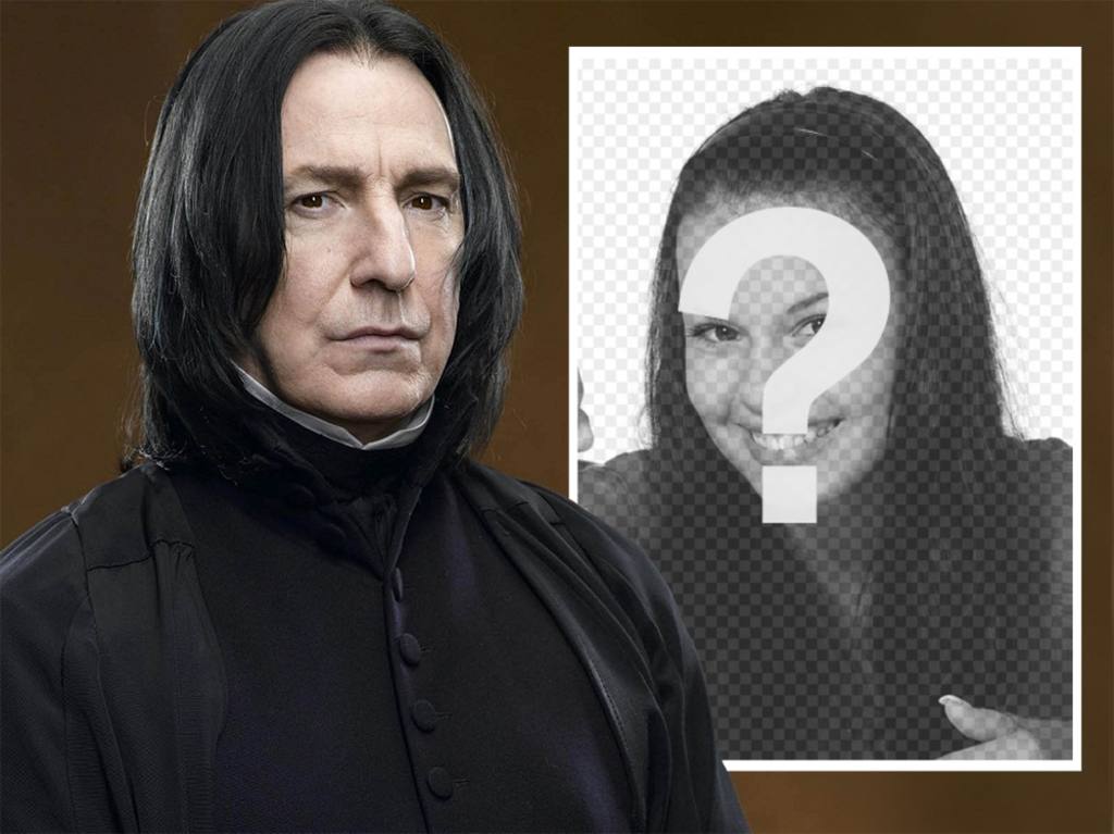 Photo effect with Snape of Harry Potter to upload a photo ..