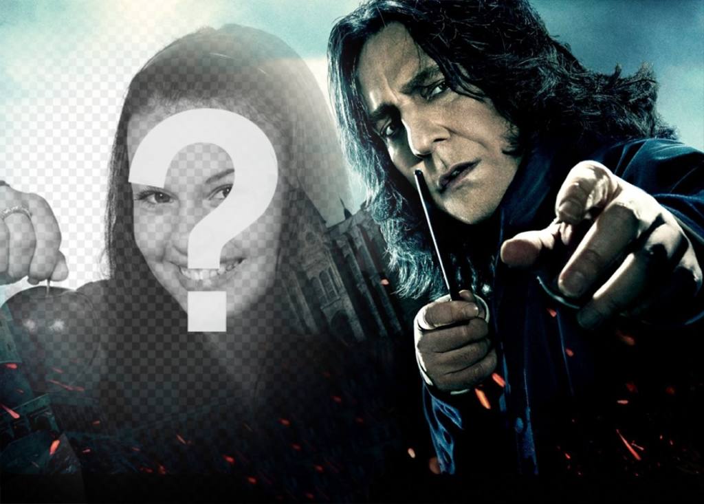 Photo effect of Severus Snape to upload your photo ..