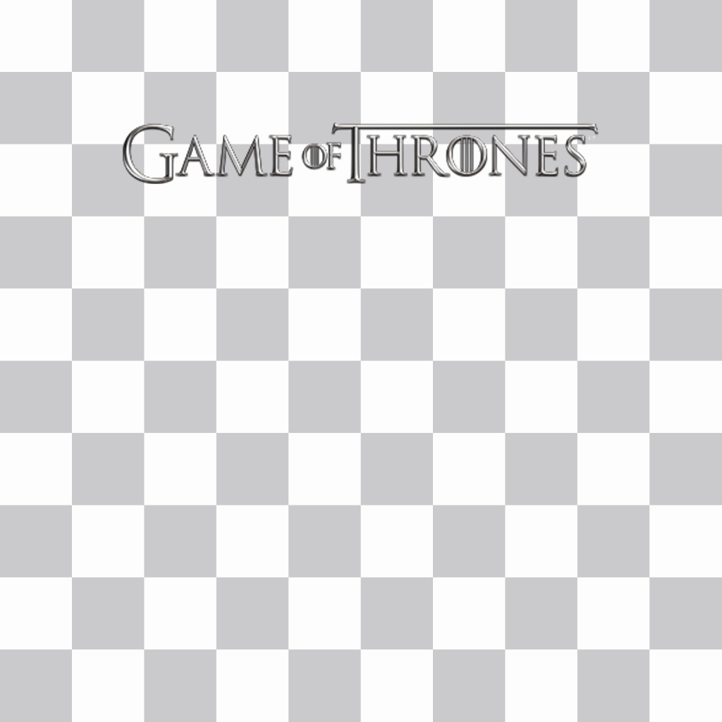 Logo of Game of Thrones to put on your photos for free ..