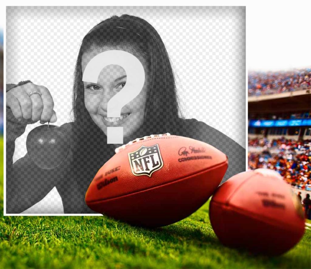 Edit this photo effect of an NFL football ..