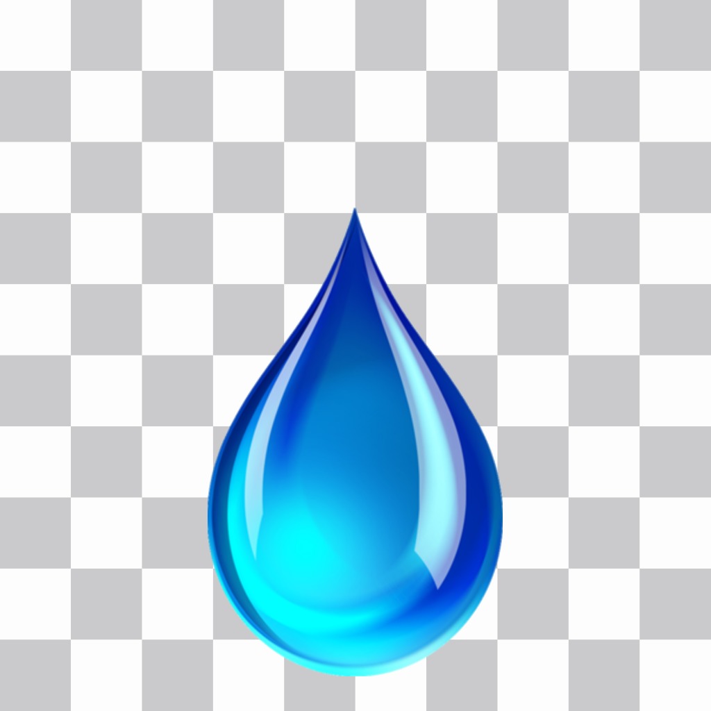 Put a drop of water with this free sticker ..