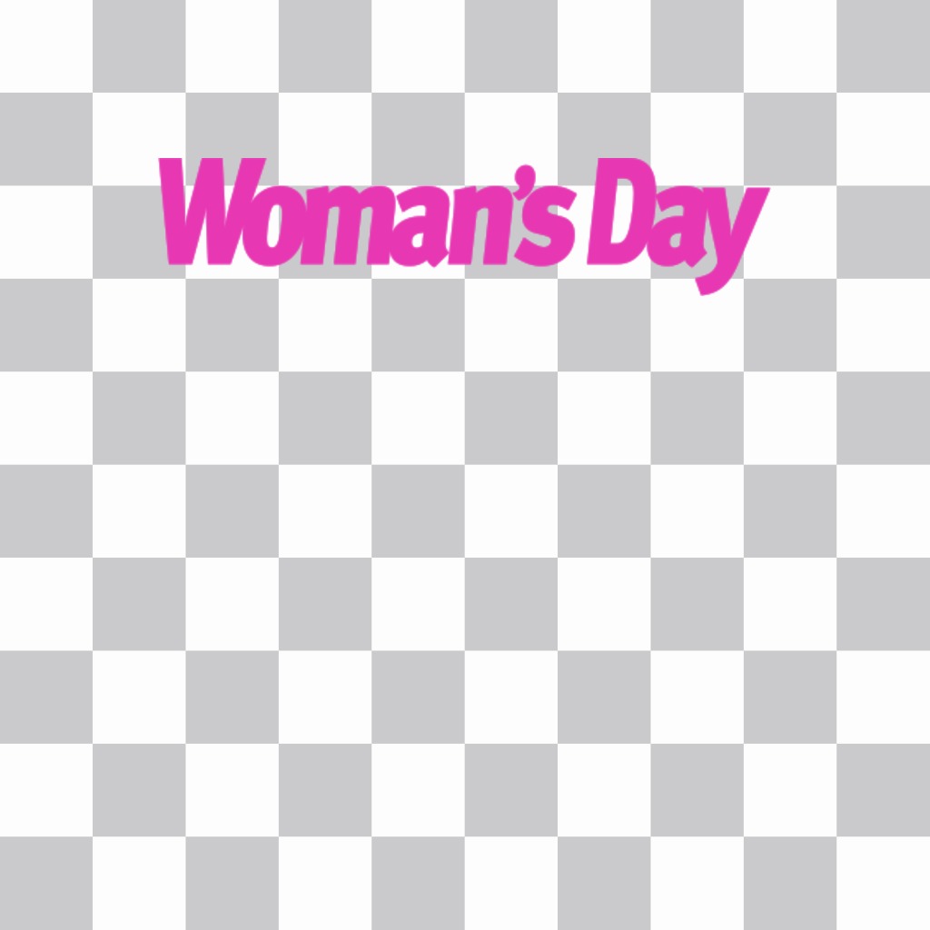Sticker of Womans Day to put on your pictures and celebrate ..
