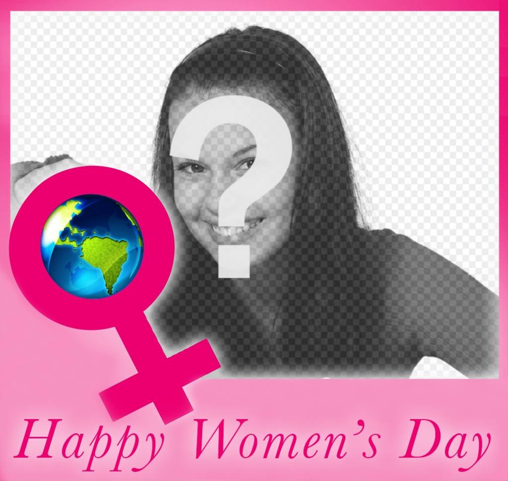 Card to upload a photo and celebrate Women´s Day ..