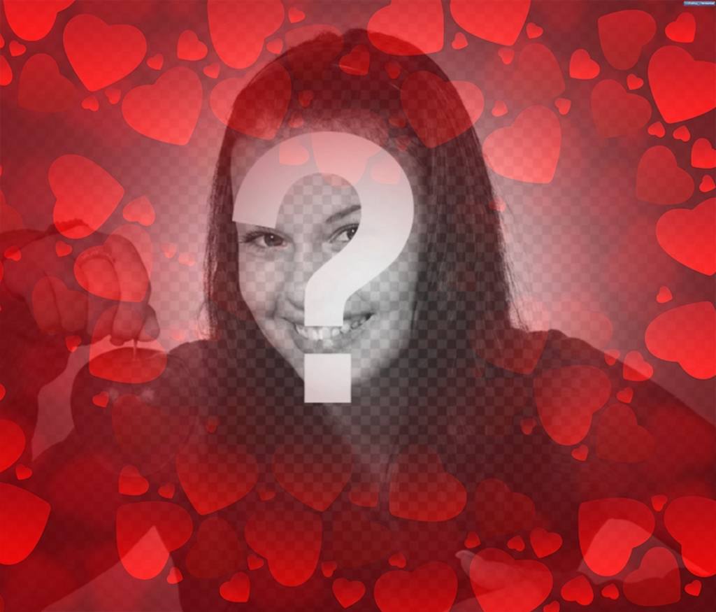 Filter with many red hearts to add to your photos ..