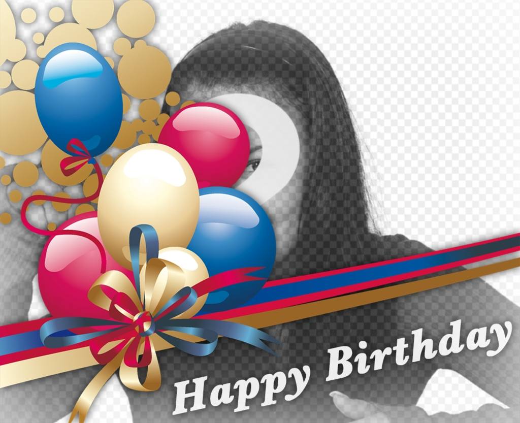 Add birthday balloons to your photos with this effect ..