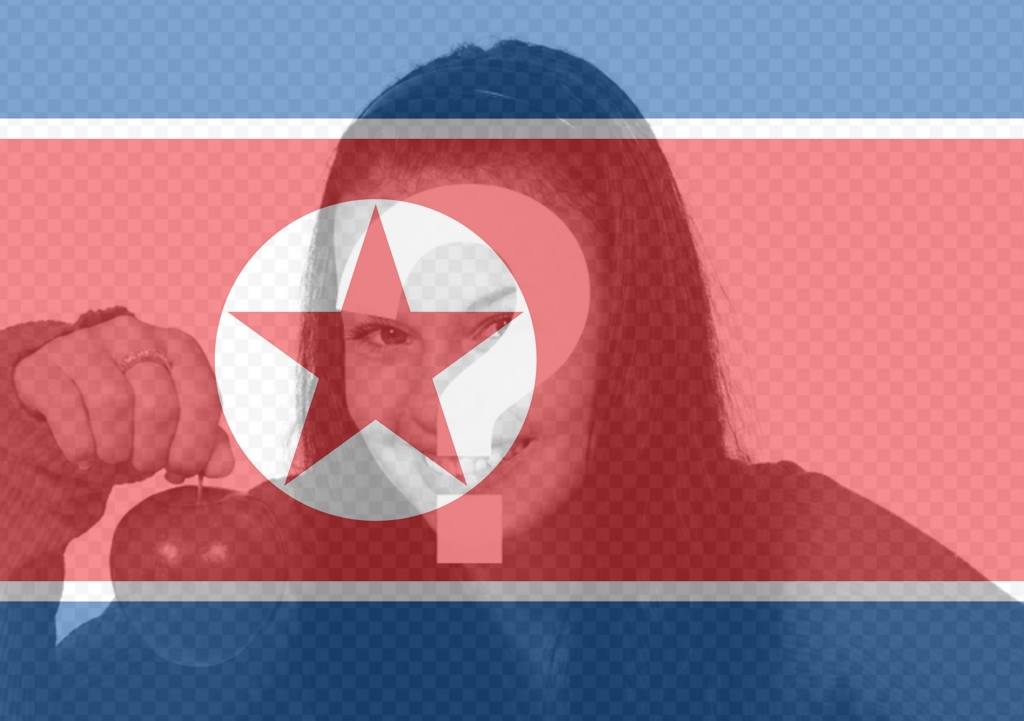 Flag of North Korea to add as a filter to your photos ..