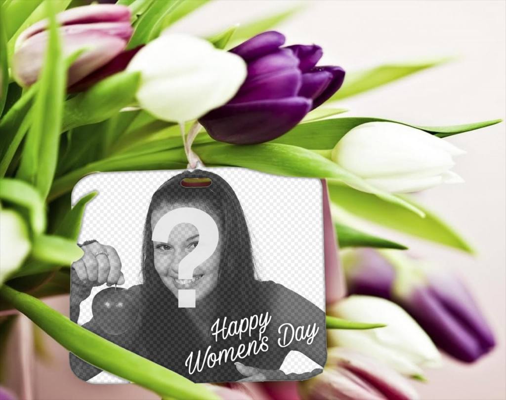 Beautiful flowers to celebrate Womens Day uploading your photo ..